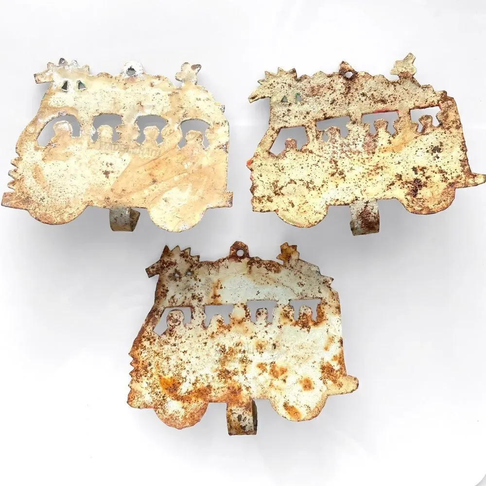 Haitian Metal Bus Hooks Wall Art